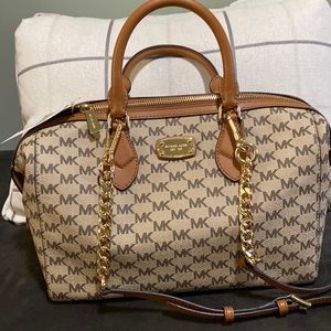 Authentic Michael Kors Large Canvas Satchel